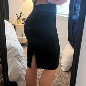 Black pencil skirt
